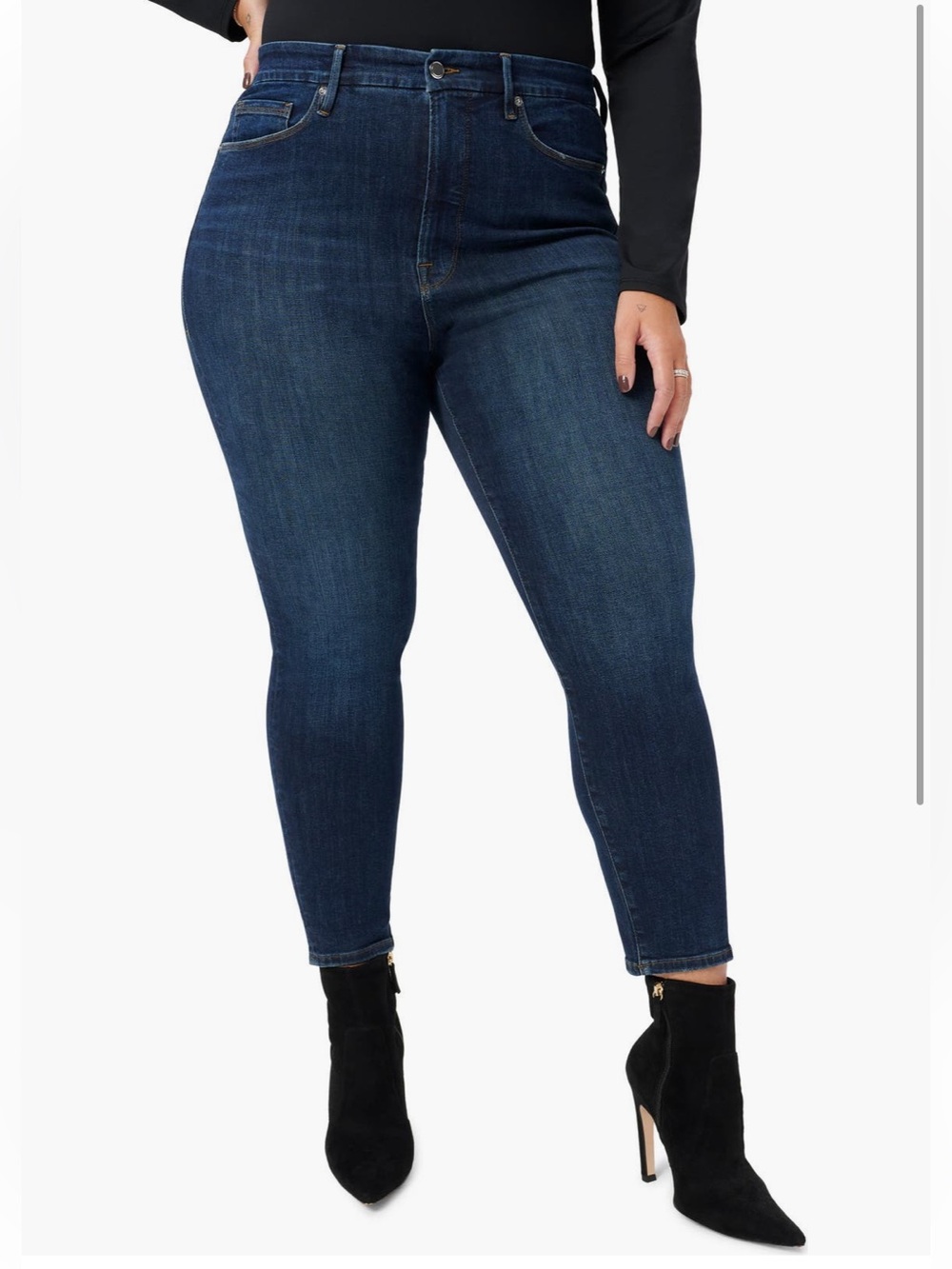 Good American Good Waist Crop Skinny Jeans